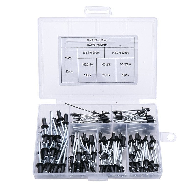 Kit Adaptateur Professionnel pour Pistolet à Rivets avec 4 Boulons de Buse